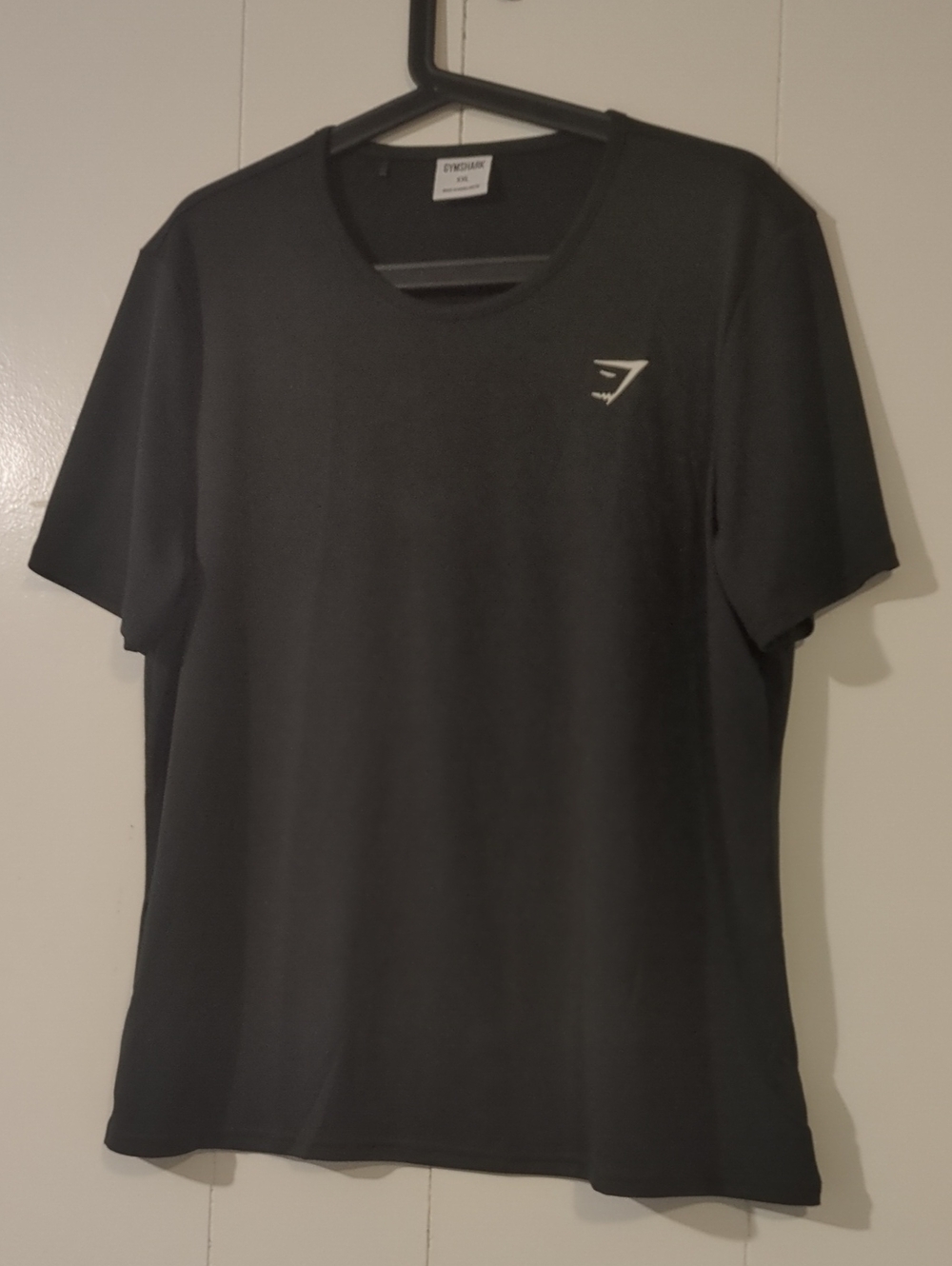 Gymshark Training T-shirt Black Short Sleeve Crew Tee with Chest Logo Never Worn